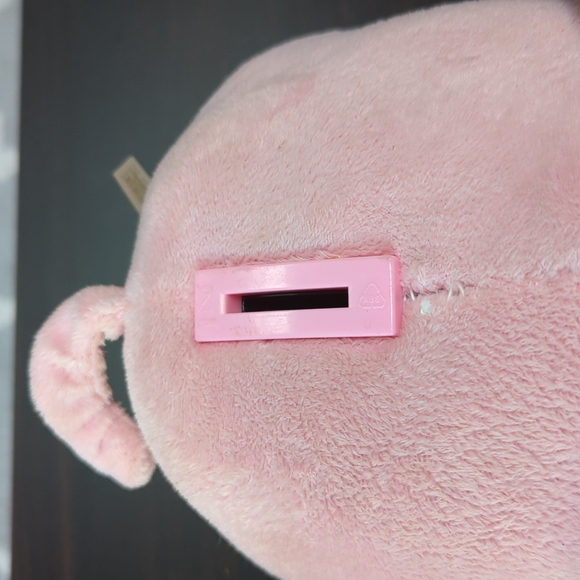 Piggy bank with plush body - Picture 3 of 6